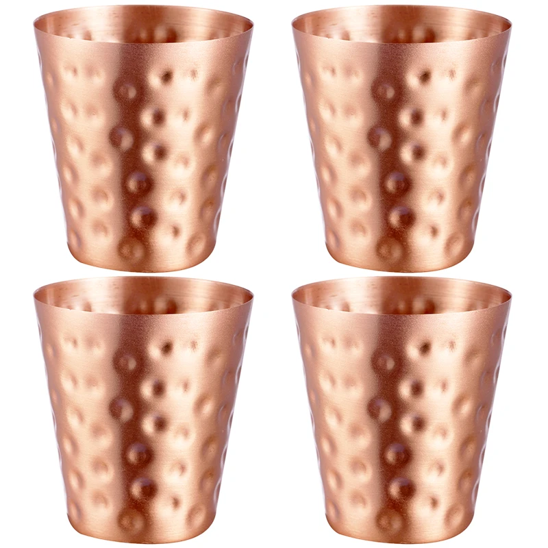 Mule Copper Mug - 4Pcs New 100% Copper Cups Pure