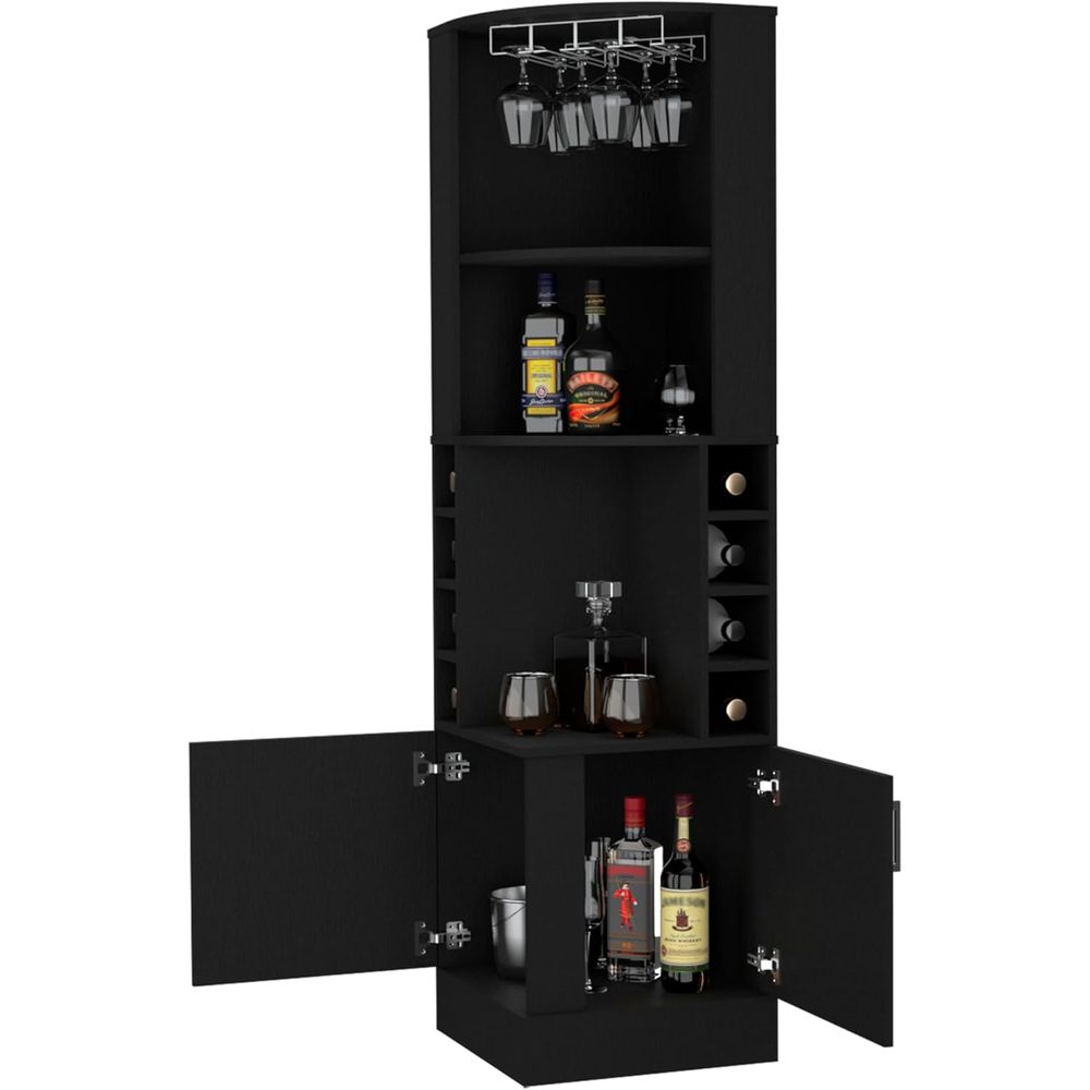 Home Bar And Cabinet - 71 Tall Armhouse Wine Cabinet with