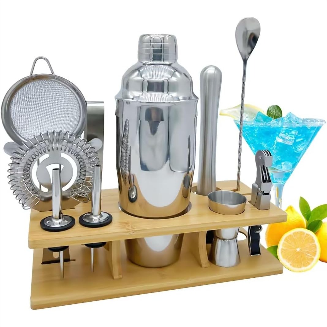 Boston Shaker Set - 11-Piece Bartender Kit With Cocktail Shaker