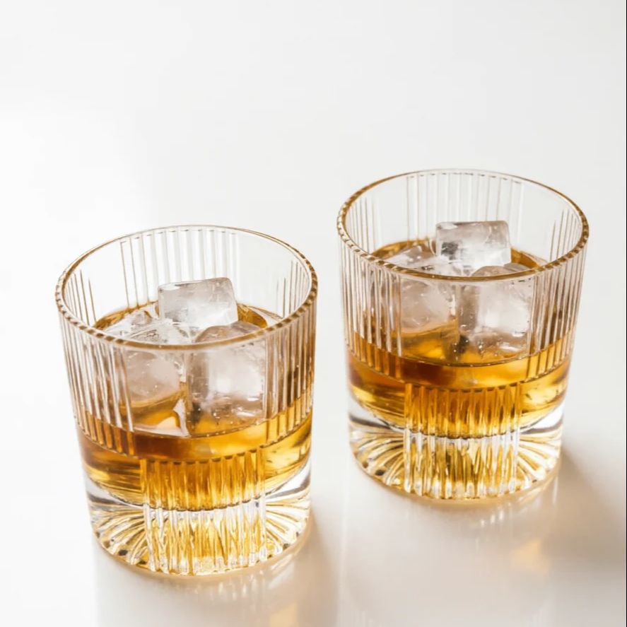 Home Bar Set - 2/4pcs Luxury Whiskey Glasses Set, Heavy