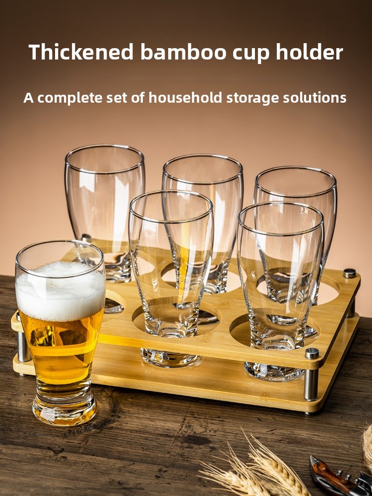 Home Bar Set - Thickened Crystal Beer Glasses Set Home