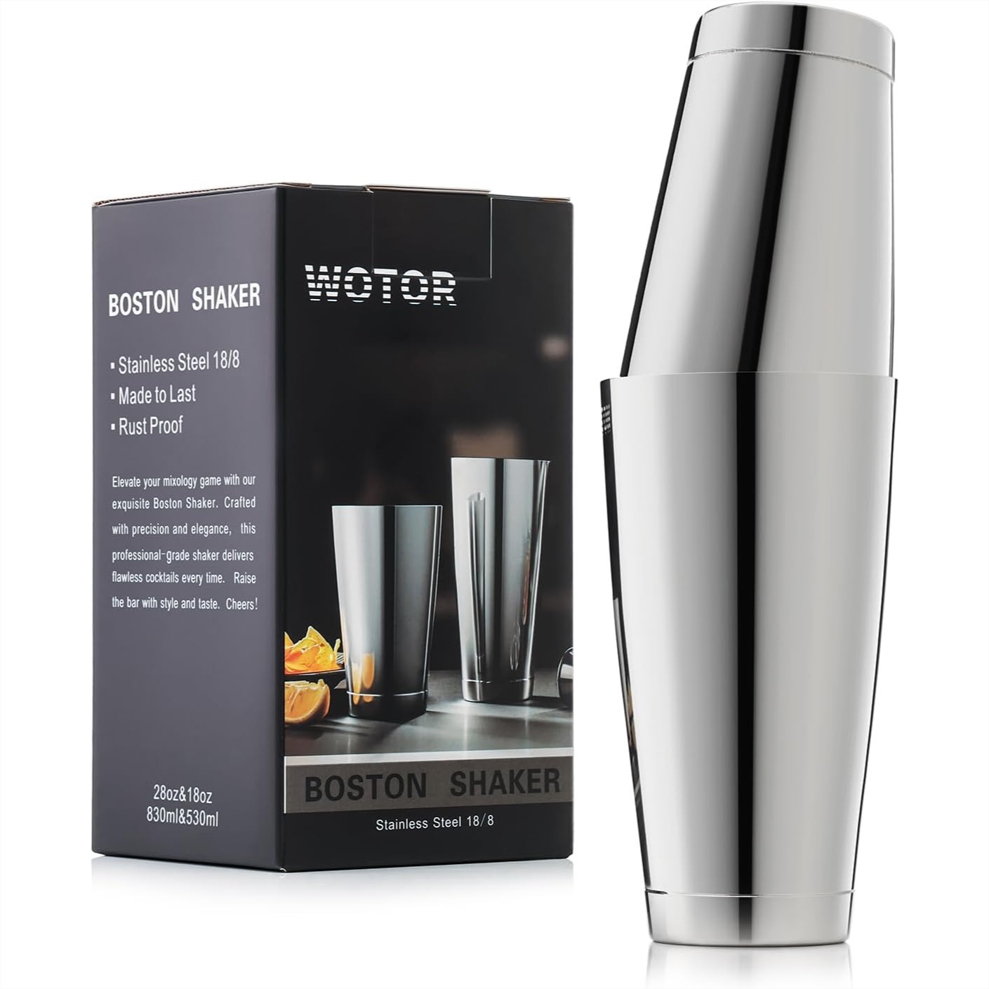Boston Cocktail Shaker Set 18  - Boston Shaker Set recension och pris