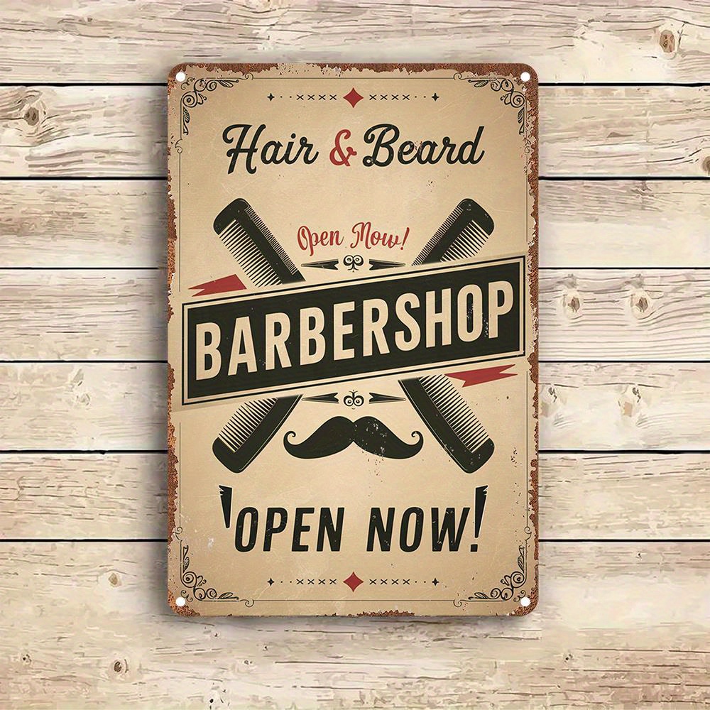 Vintage Barbershop Sign - Retr - Home Barber recension och pris