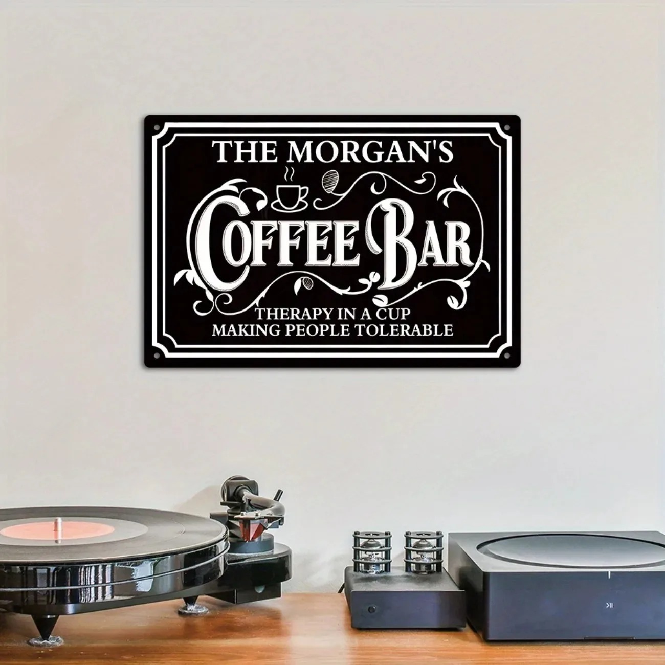 1PC Custom Text The Morgan's C - Home Bar And Coffee recension och pris