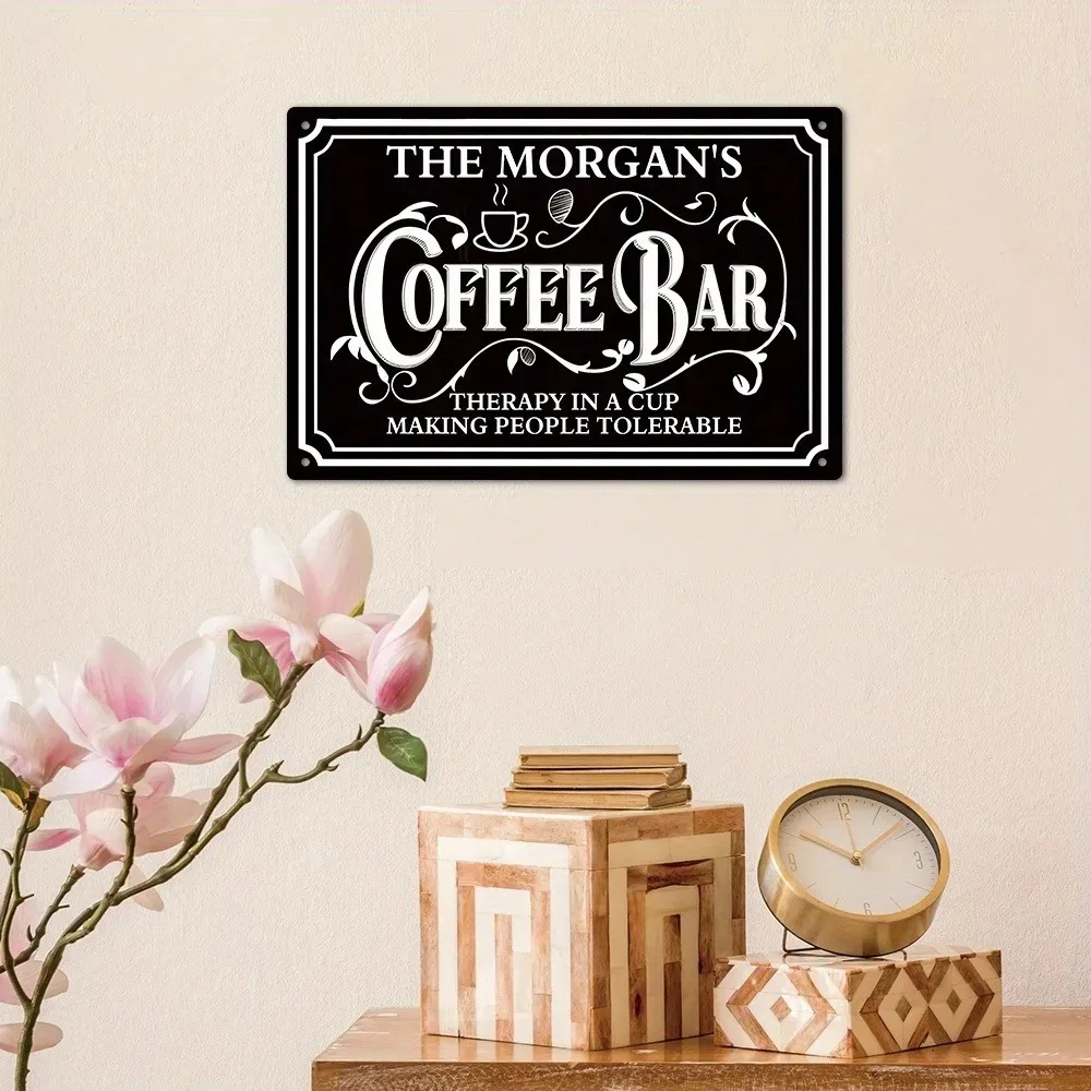 1PC Custom Text The Morgan's C - Home Bar And Coffee recension och pris