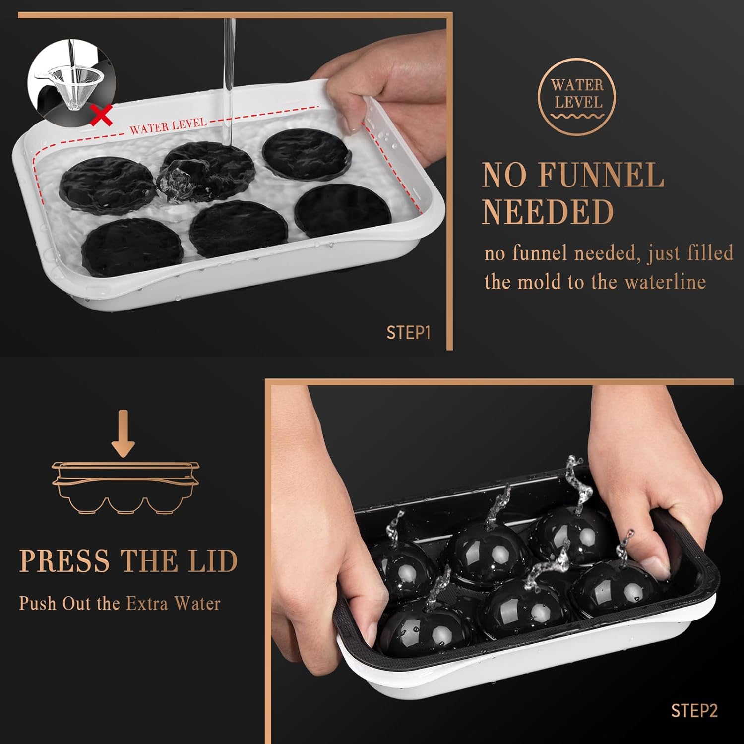 2.2 Inch Round Ice Cube Mold w - Ice Mold Sphere recension och pris