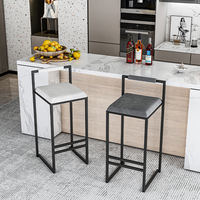 Nordic Velvet Black Bar Chairs - Home Bar Lounge recension och pris