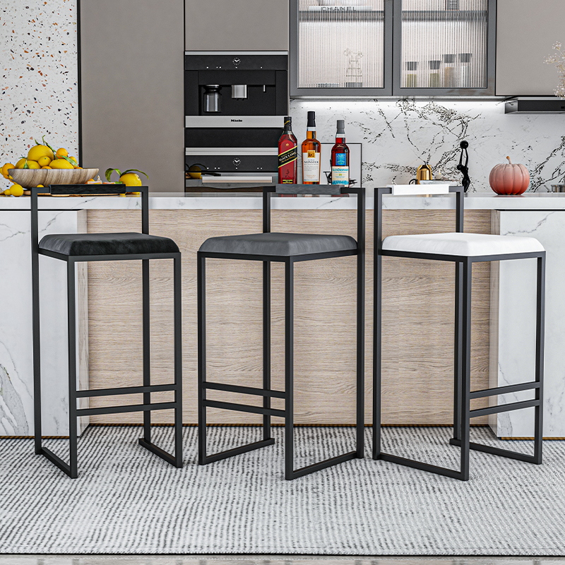 Nordic Velvet Black Bar Chairs - Home Bar Lounge recension och pris