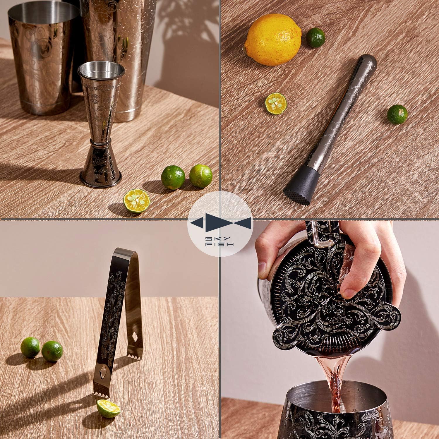 Bartender Kit Cocktail Shaker  - Boston Shaker Set recension och pris