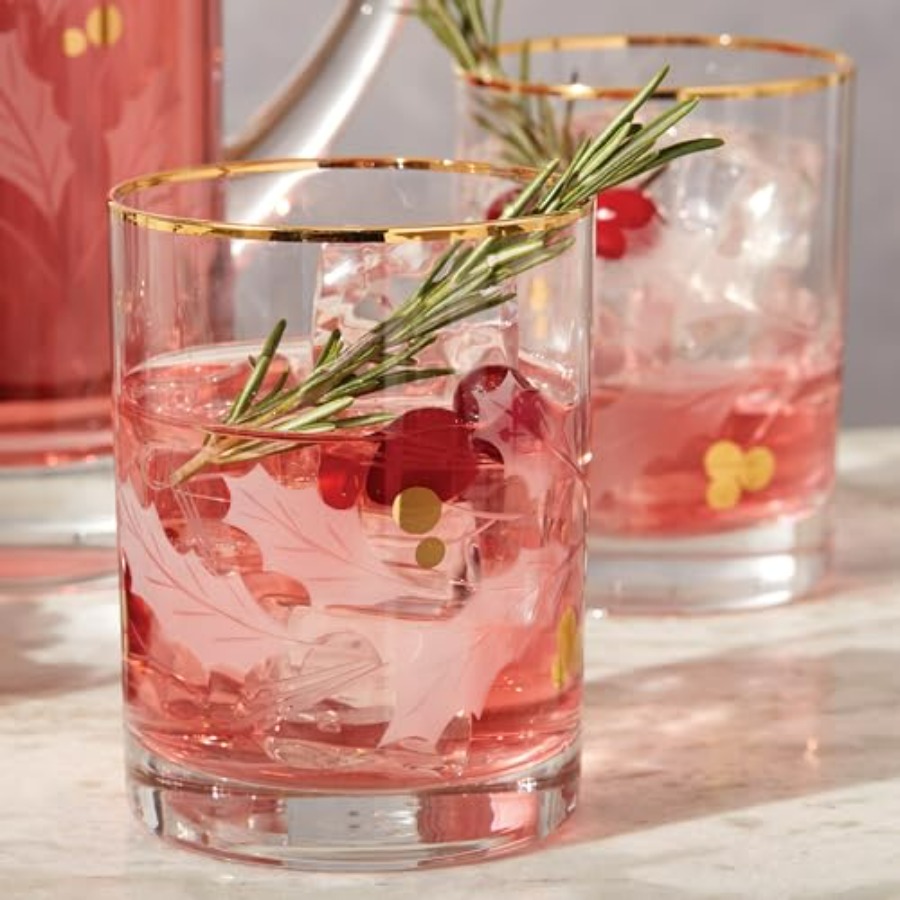 886861 Holiday Gold 4Piece Dou - Old Fashioned Glass recension och pris