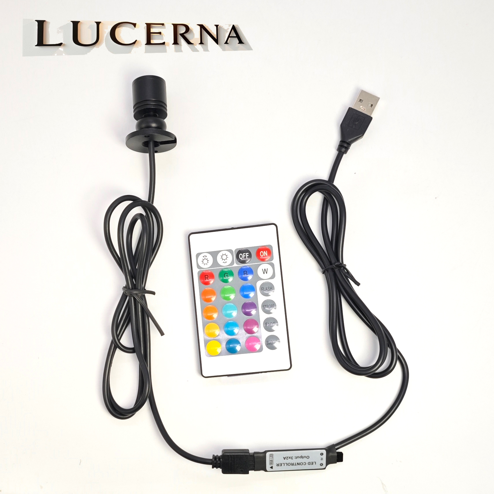 USB 5V RGB Mini LED Spotlight  - Home Bar And Counter recension och pris