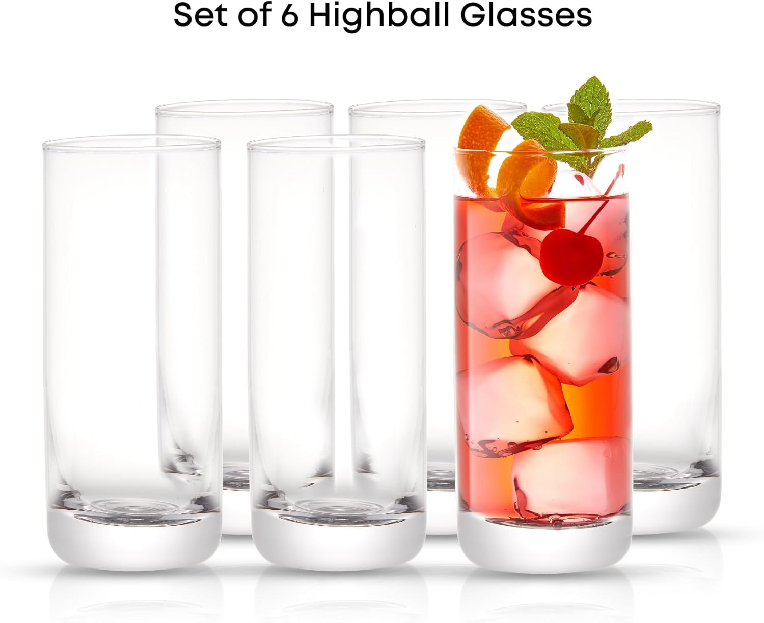 13oz Highball Glasses, 6pc Tal - Highball Glass Set recension och pris