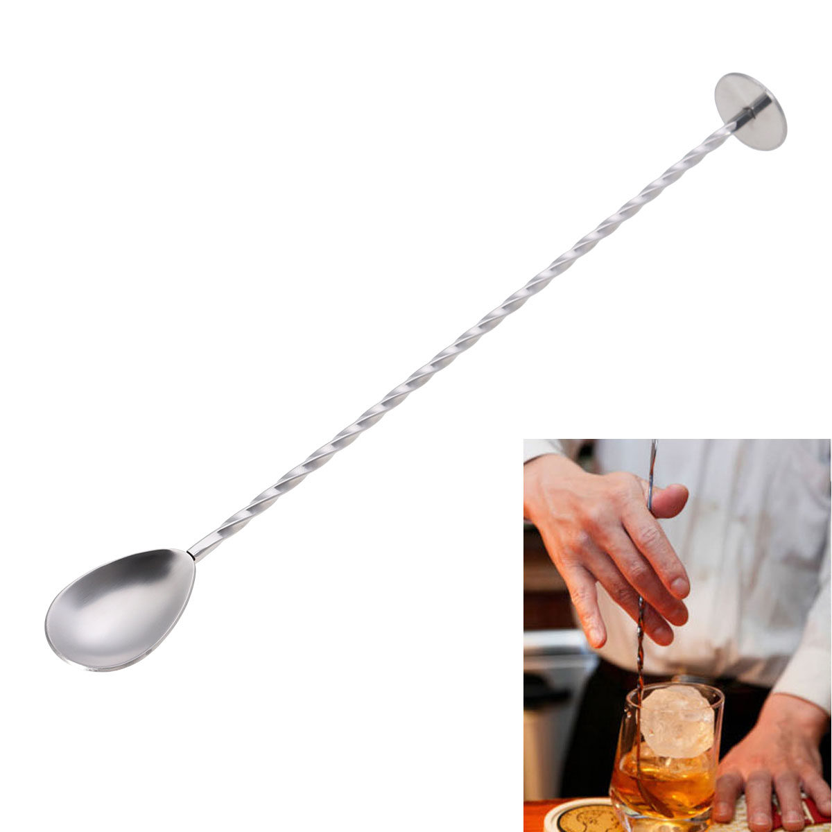 304 Stainless Steel Twisted Ba - Bar Spoon Twisted recension och pris