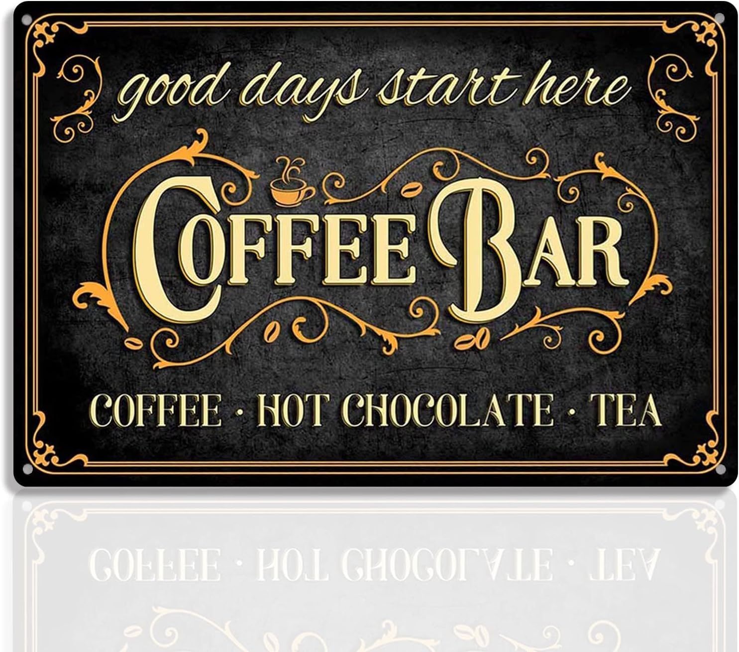 u1,Coffee Bar Sign Hot Chocola - Home Bar And Coffee recension och pris
