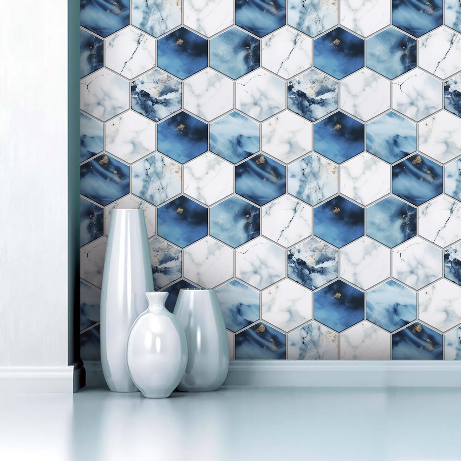 5 Styles Flat Hexagon Marble E - Home Bar Sink recension och pris