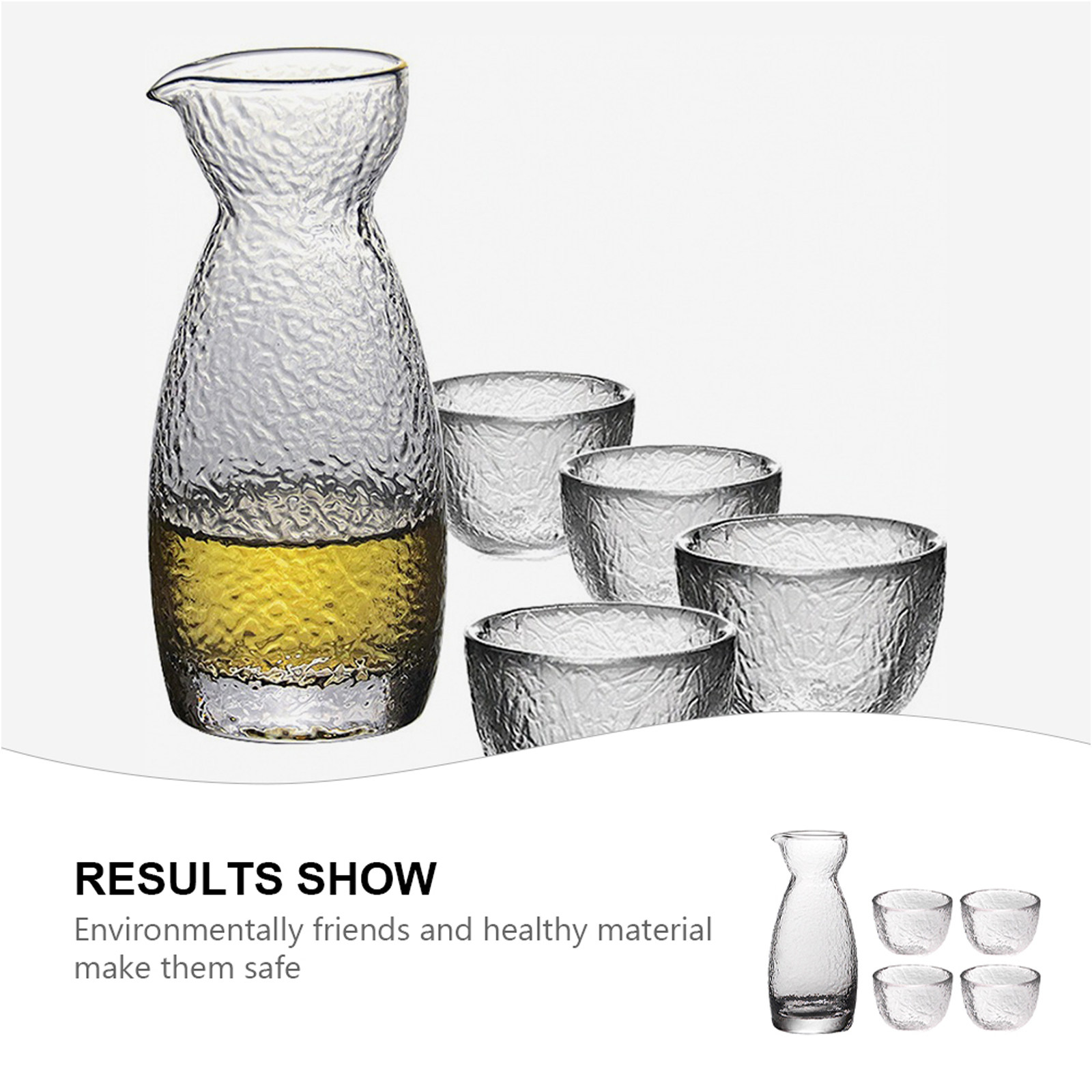 1Set Hammered Texture Sake Cup - Home Bar Set recension och pris