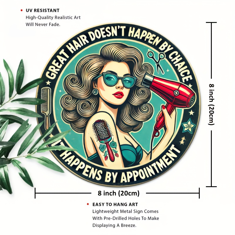 1pc Retro Hair Care Metal Alum - Home Barber recension och pris