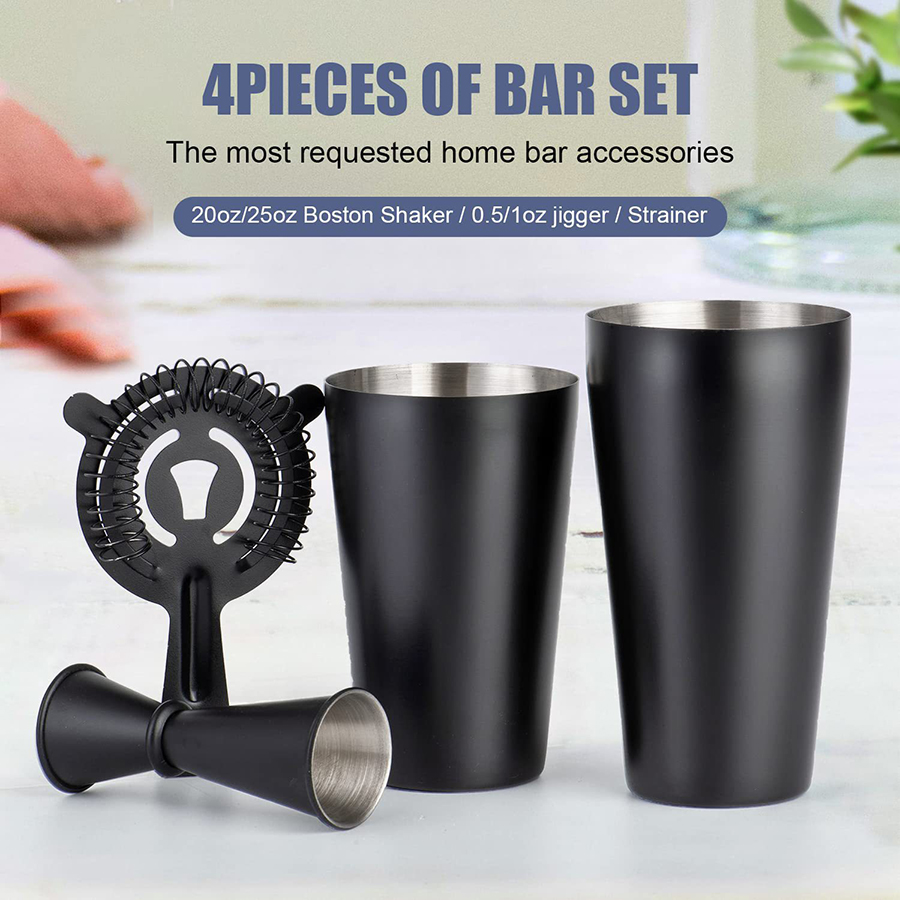 Boston Cocktail Shaker Set 4-P - Boston Shaker Set recension och pris