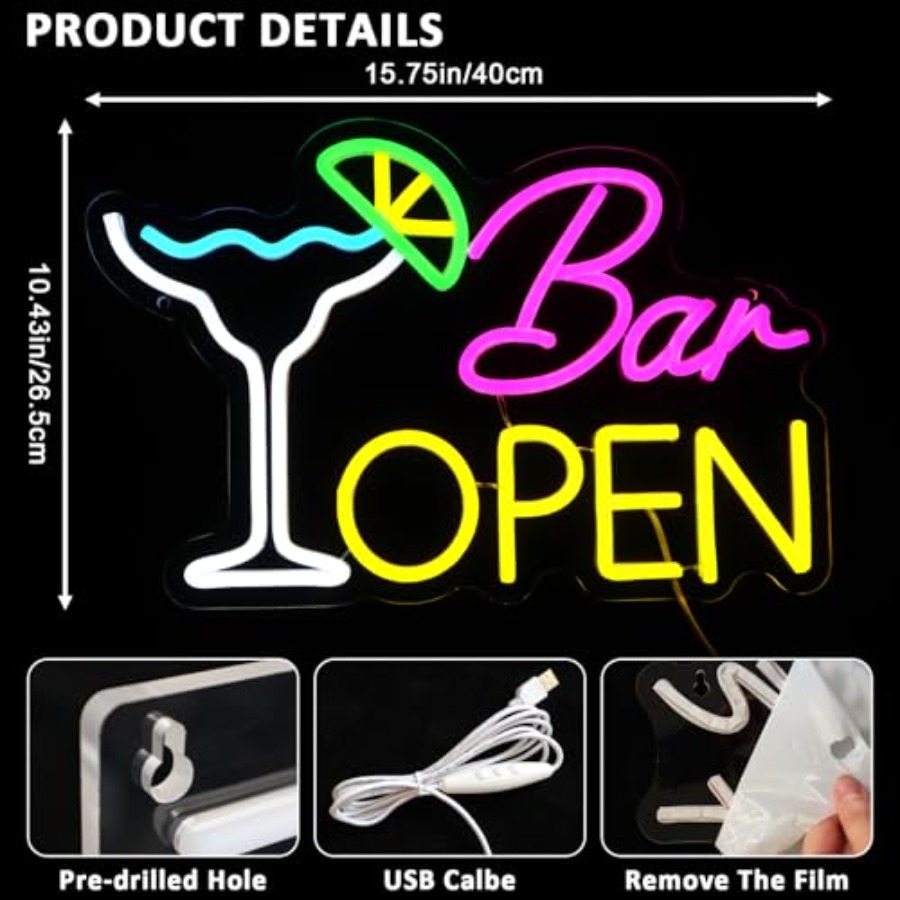 Sign for Business, Neon Open S - Home Bar And Coffee recension och pris