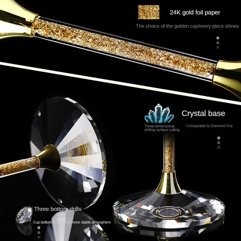 420ml Gold crystal red wine gl - Highball Glass Set recension och pris