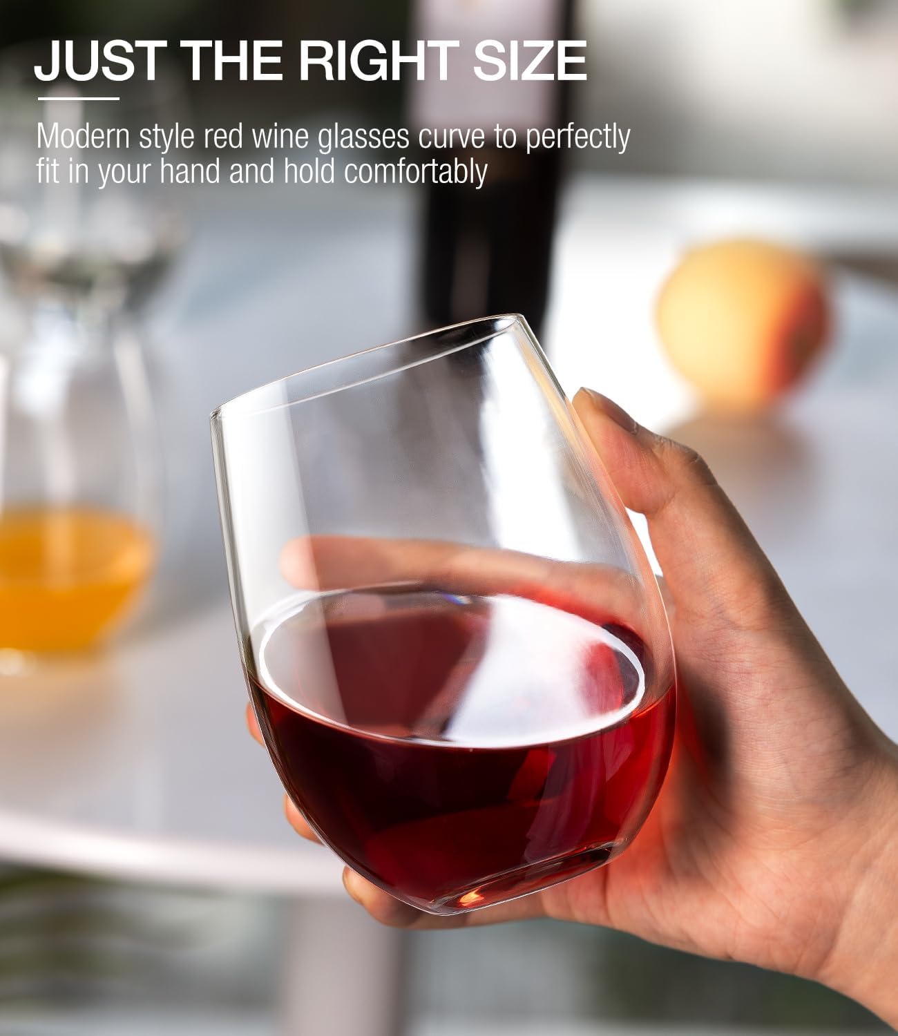 Stemless Wine Glasses Set of 4 - Home Bar Set recension och pris