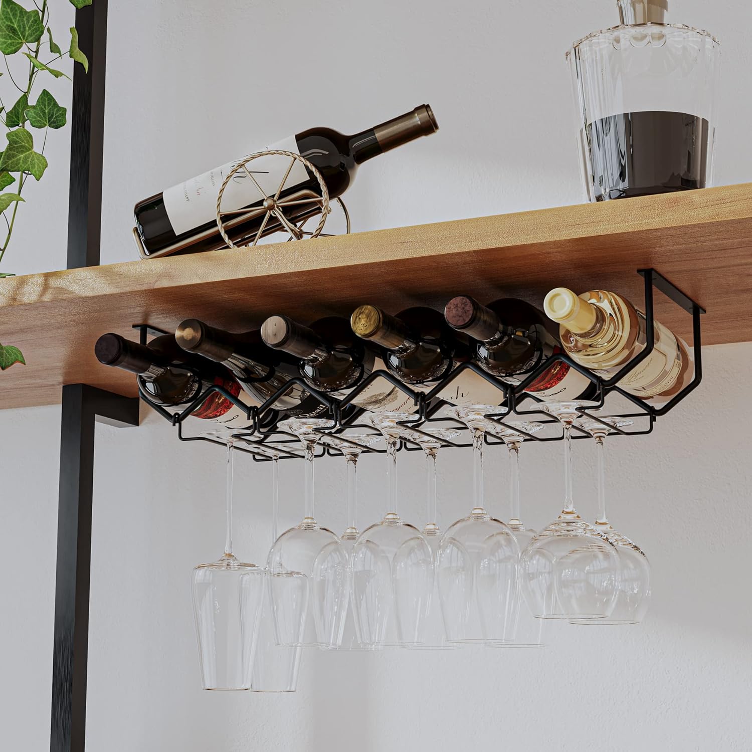Under Cabinet Wine Rack & Glas - Home Bar And Cabinet recension och pris