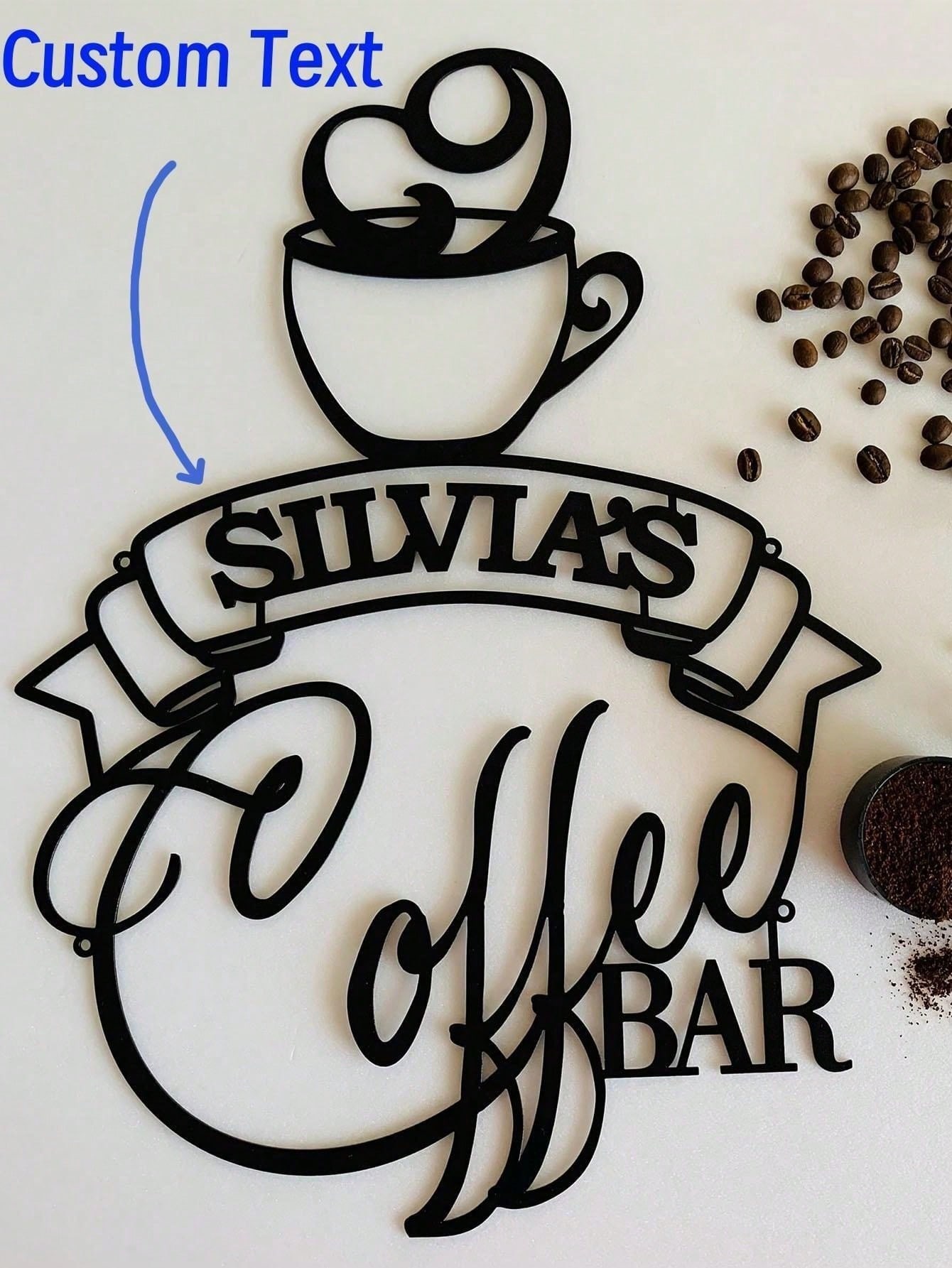Metal Bar Sign Custom Name Cof - Home Bar And Coffee recension och pris