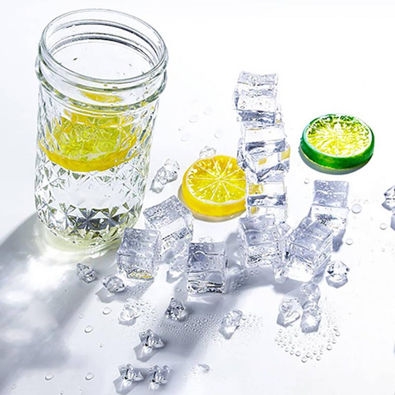 50PCS 3D Acrylic Fake Ice Cube - Ice Mold Sphere recension och pris