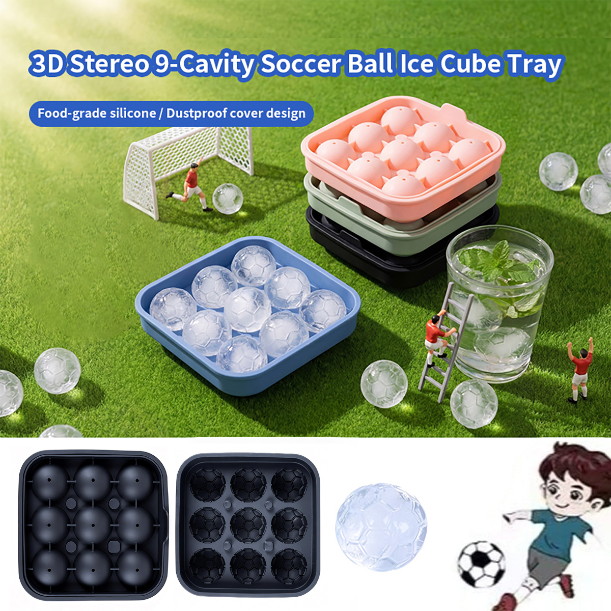 1Pcs Football-Themed Silicone  - Ice Mold Sphere recension och pris