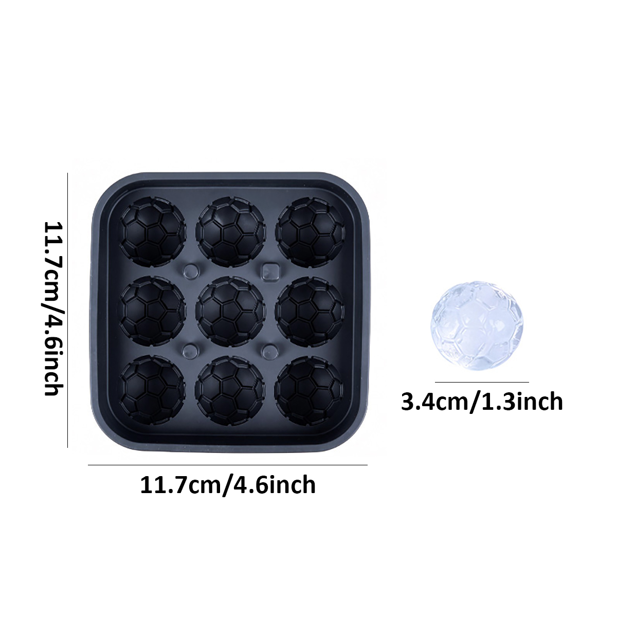 1Pcs Football-Themed Silicone  - Ice Mold Sphere recension och pris