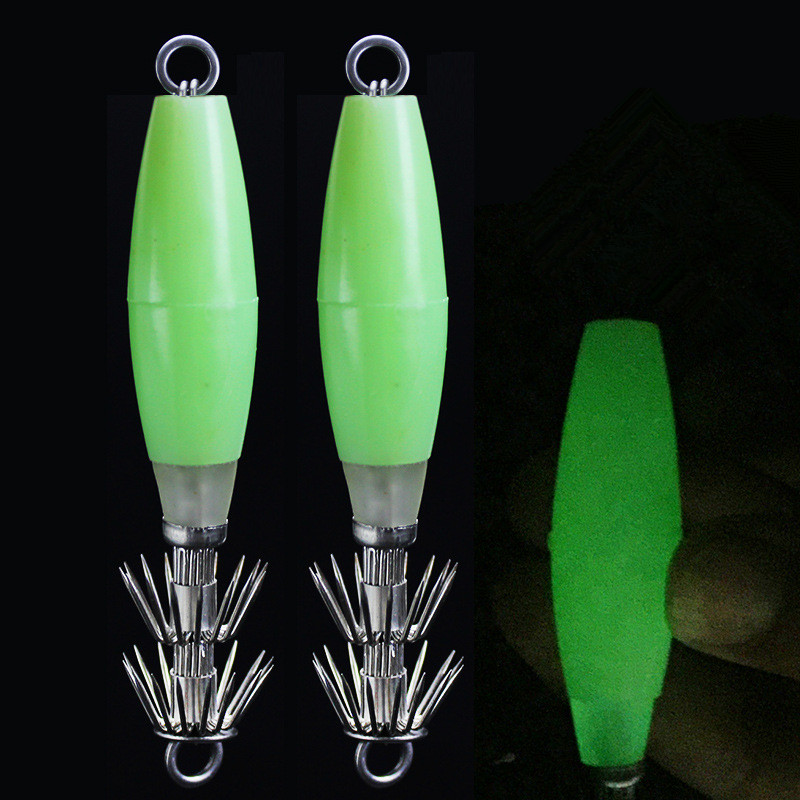 Glow Squid Hook 10cm/14g Doubl - Jigger Double Sided recension och pris