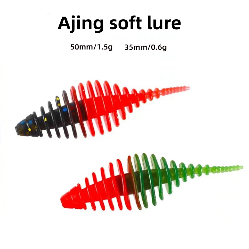 8PCS Soft Worm Fishing Lure Do - Jigger Double Sided recension och pris