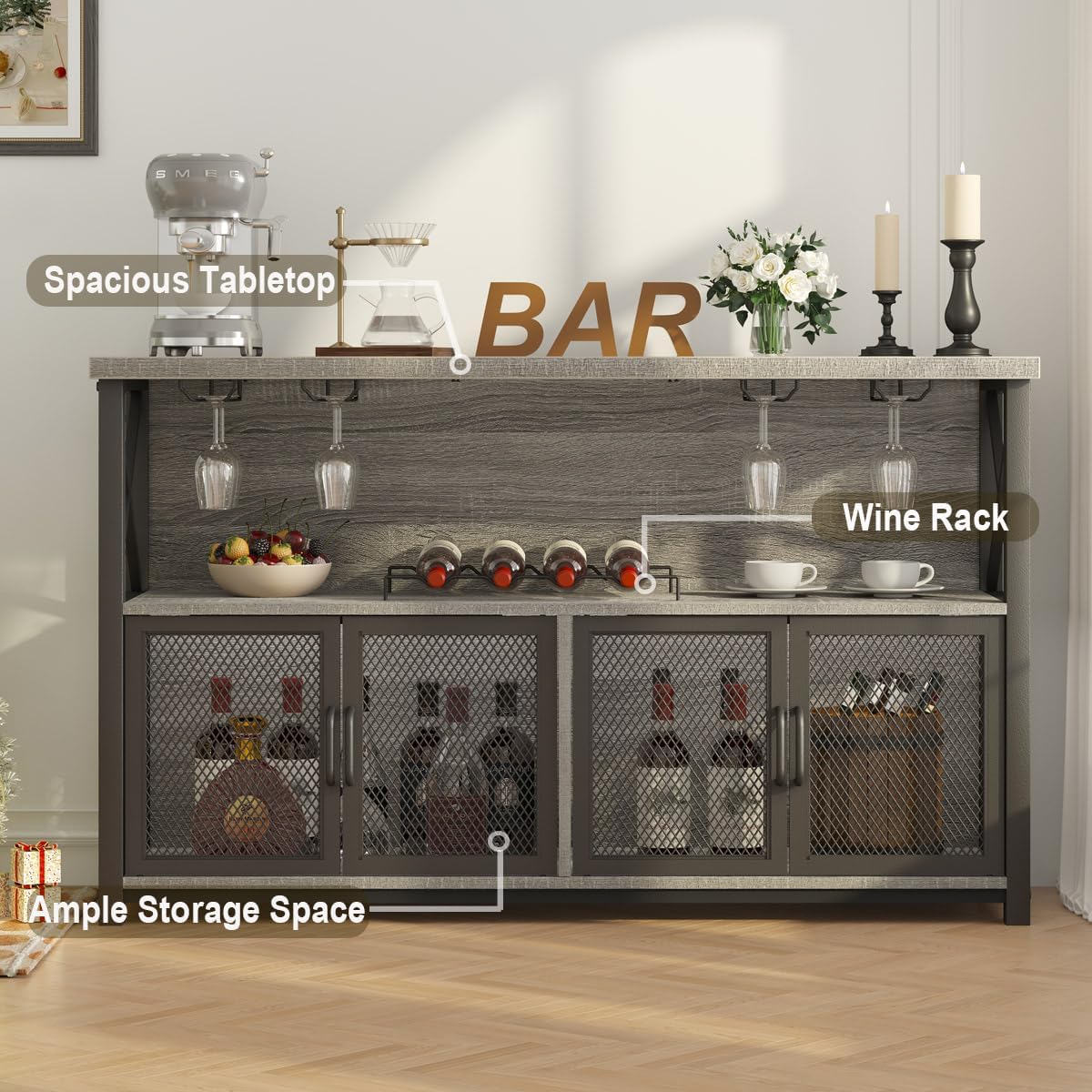 Liquor Home Bar Cabinet, Indus - Home Bar And Cabinet recension och pris