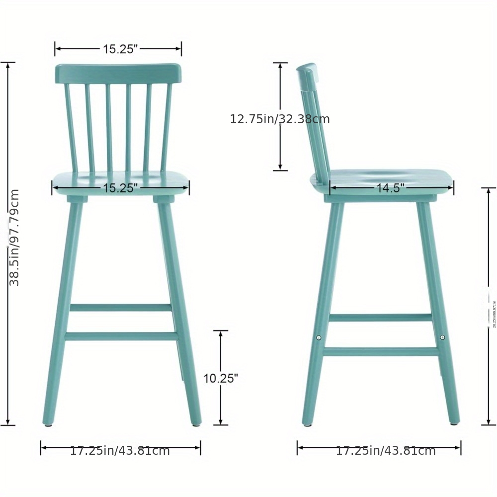 Bar Stools Set of 2, 26 Inch C - Home Bar And Counter recension och pris