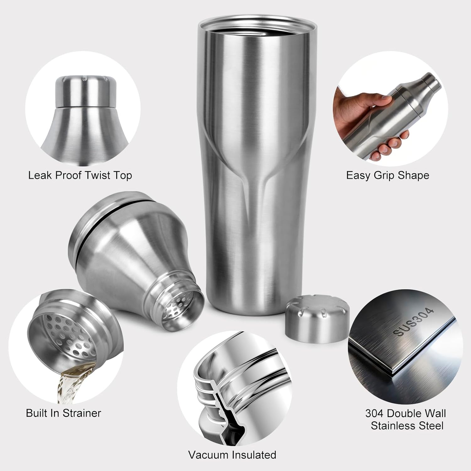 24oz Double Wall Vacuum Insula - Bar Spoon Twisted recension och pris
