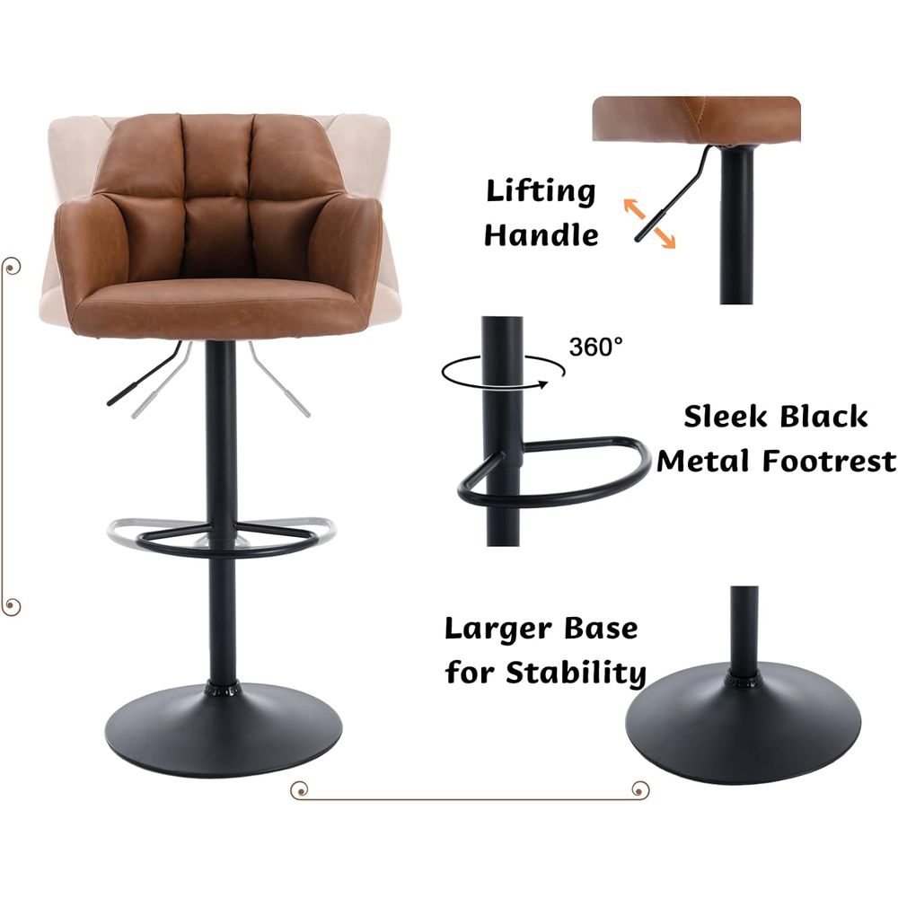 Set of 4 Adjustable Swivel Bar - Home Bar And Counter recension och pris