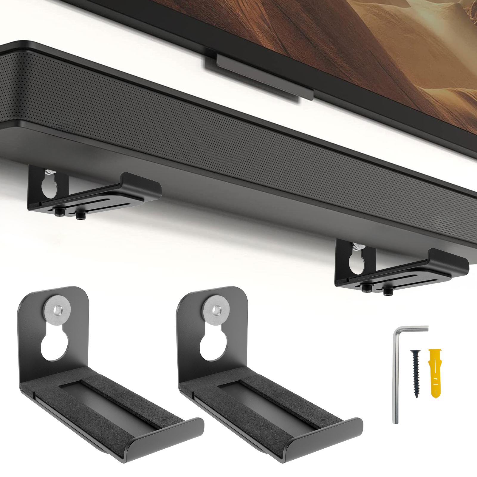 2Pcs Soundbar Speaker Stands W - Home Bar Set recension och pris