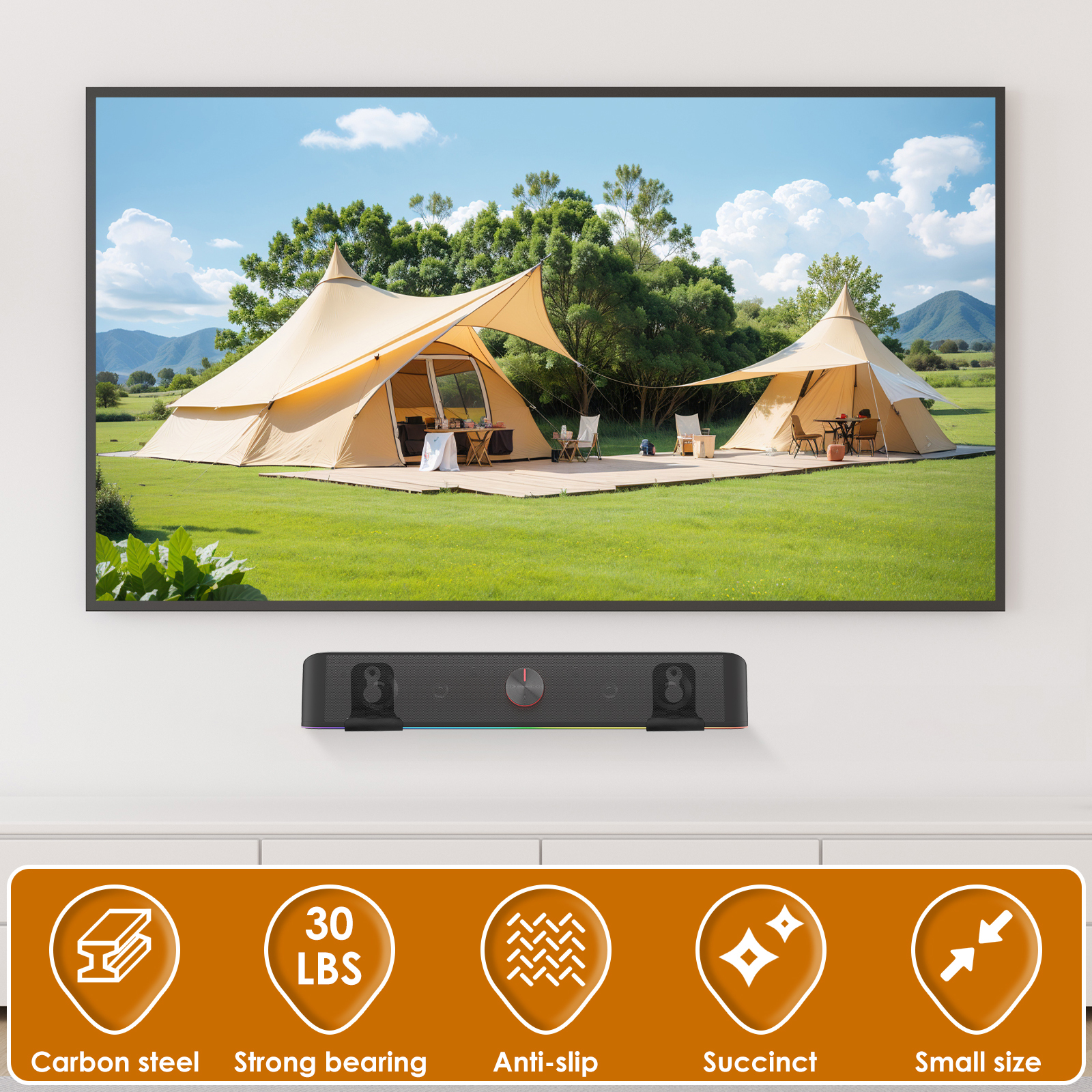 2Pcs Soundbar Speaker Stands W - Home Bar Set recension och pris