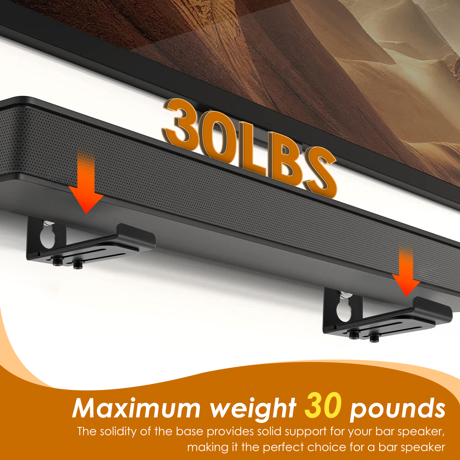 2Pcs Soundbar Speaker Stands W - Home Bar Set recension och pris