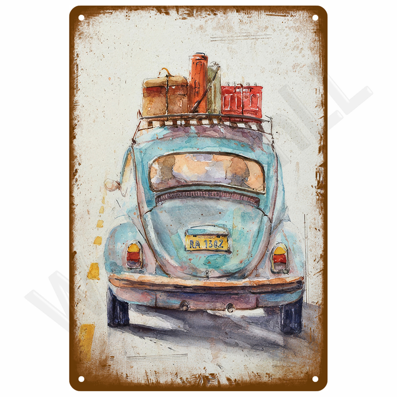 Vintage Metal Plate Tin Sign P - Home Bar Set recension och pris