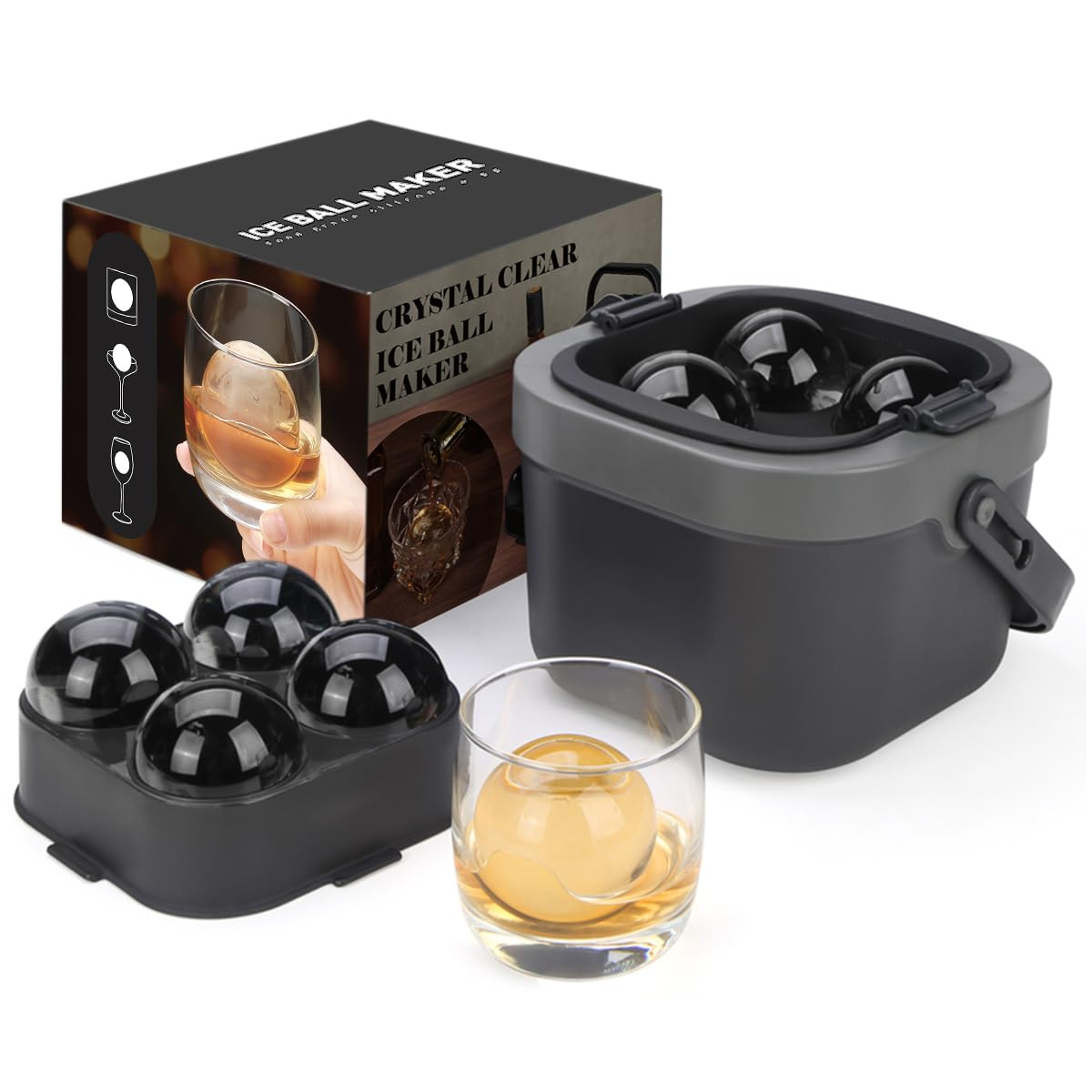 Crystal Clear Ice Ball Maker,  - Ice Mold Sphere recension och pris