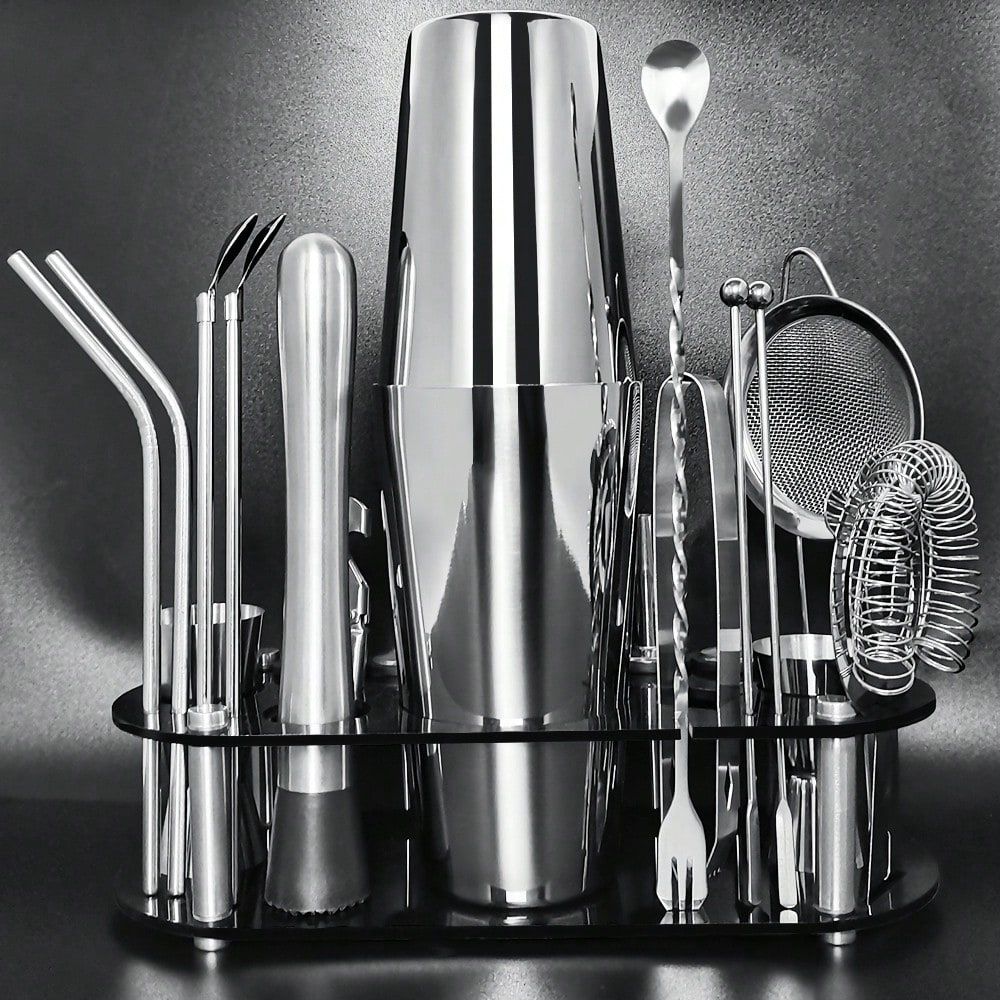 22 Pieces Cocktail Shaker Set, - Boston Shaker Set recension och pris