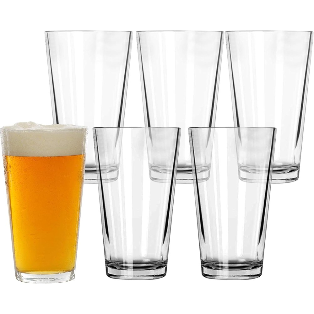 16 oz Pint Glasses 6 Pcs Set D - Highball Glass Set recension och pris