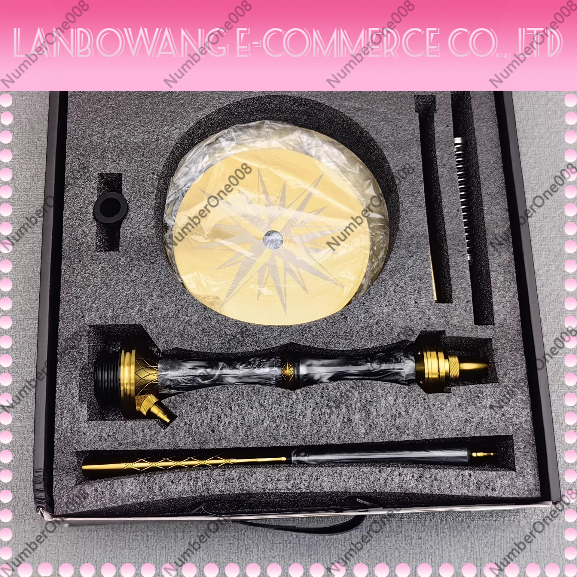 Stainless Steel Hookah Set Pea - Home Bar Lounge recension och pris