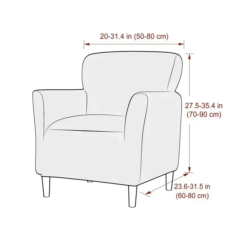1PC Jacquard Tub Armchairs Cha - Home Bar Lounge recension och pris